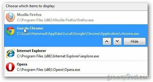 Google Chrome açık sipariş