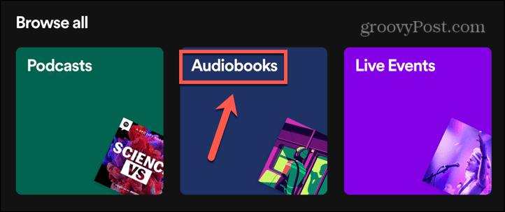 Spotify sesli kitapları