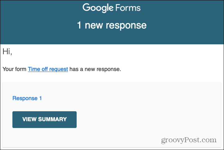 Google Form Yanıtları E-posta Uyarısı
