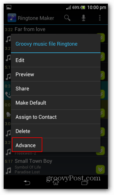 Ringtone Maker ilerlemesi