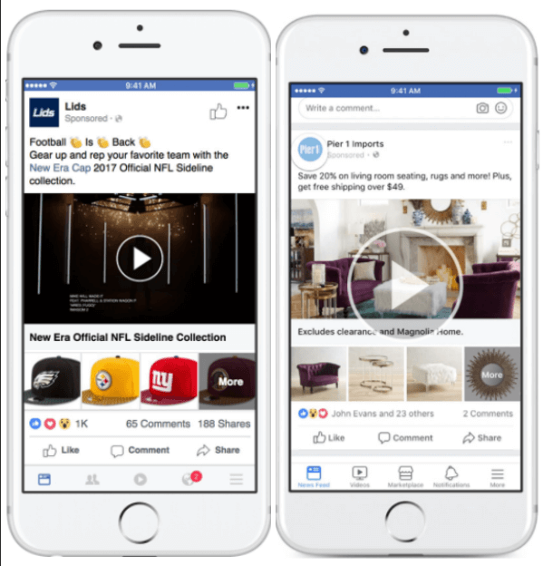 Facebook, ürünleri göstermede daha fazla esnekliğe sahip olmak için Koleksiyon reklamlarını günceller.