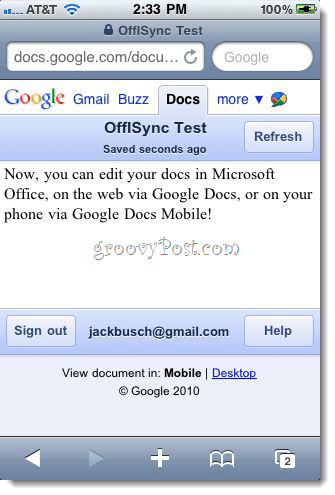 OffiSync: Google Dokümanlar'ı Office 2010 ile senkronize edin
