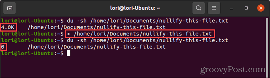 Linux'ta null'a yönlendir