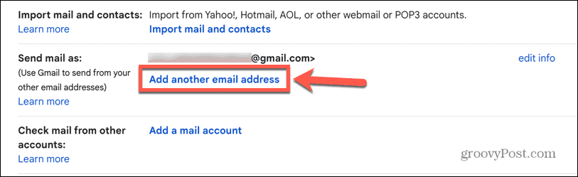 gmail başka bir e-posta adresi ekle