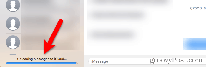 Mac'te iCloud'a Mesaj Yükleme