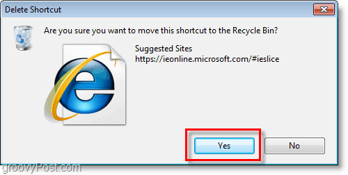 Internet Explorer 8 - confrim silme