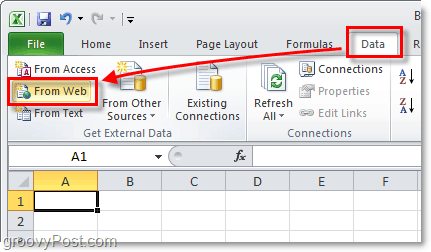 web'den veri, excel 2010 dış veri almak