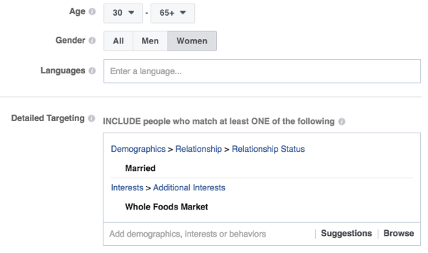 Facebook'un hedefleme özellikleri sağlamdır.