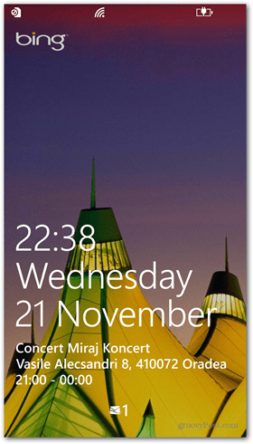 Windows Phone 8 Kilit ekranı hızlı durumu