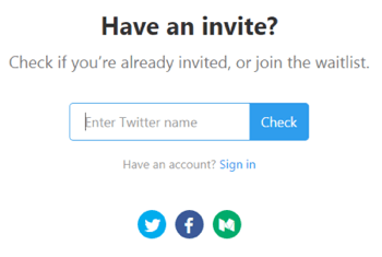 Refind masaüstü beta sürümüne davet edilip edilmediğinizi görmek için Twitter kullanıcı adınızı girin.