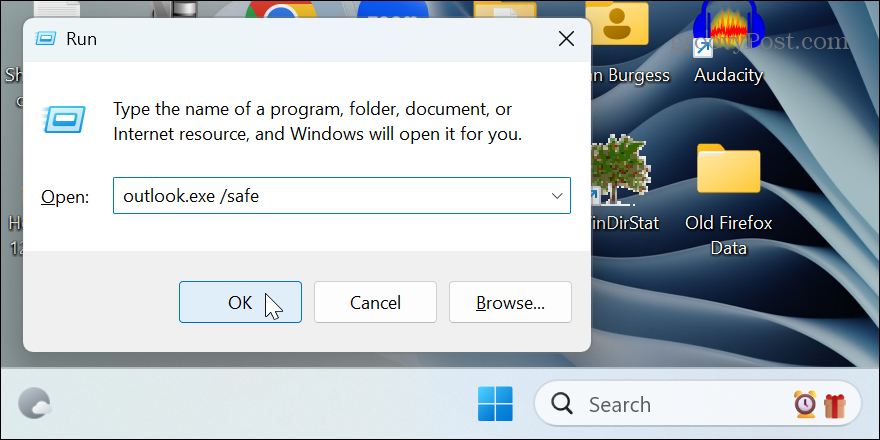 Outlook Windows'ta Açılmıyor