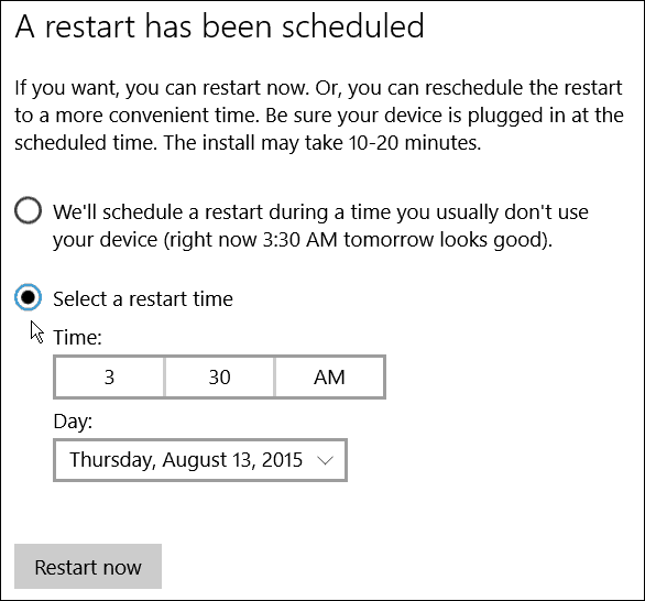 Windows Update Yeniden Başlatma