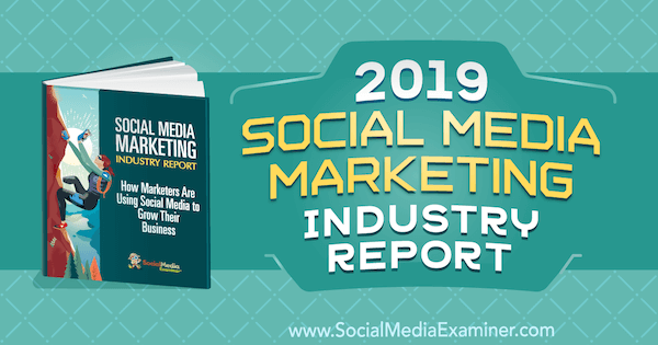 2019 Sosyal Medya Pazarlama Sektörü Raporu, Michael Stelzner tarafından Sosyal Medya Denetçisi.