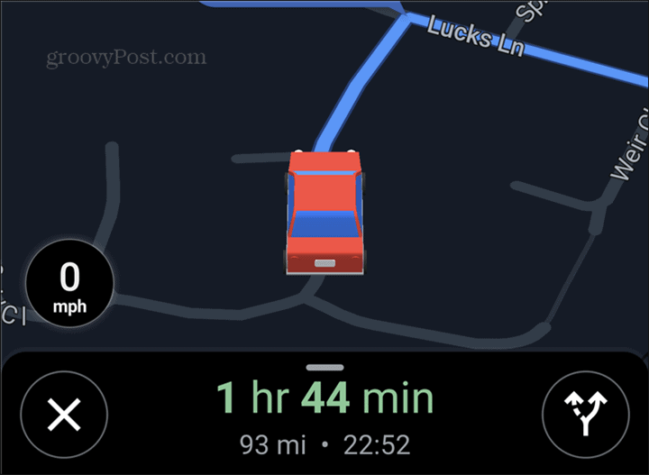 Google Maps araba sembolü kırmızı