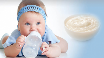 Bebekler için kolay pirinç unlu mama tarifi! 6 aylık bebek muhallebisi nasıl yapılır?