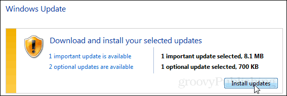 Windows güncelleme 