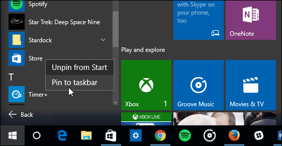 1 Windows 10 Başlat Menüsü