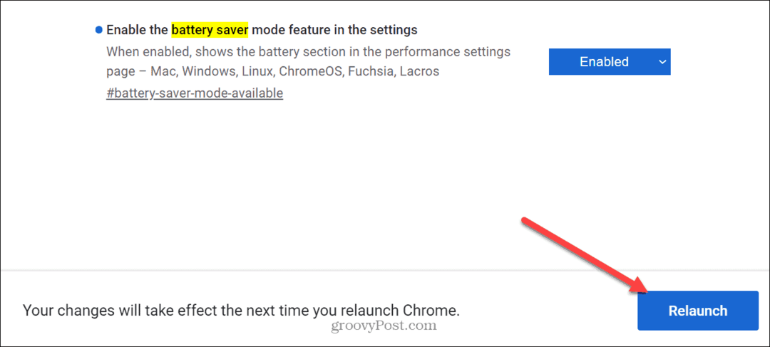 Google Chrome'da Pil Tasarrufu Modunu Etkinleştirin
