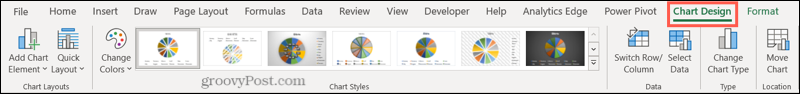 Grafik Tasarımı sekme şeridi