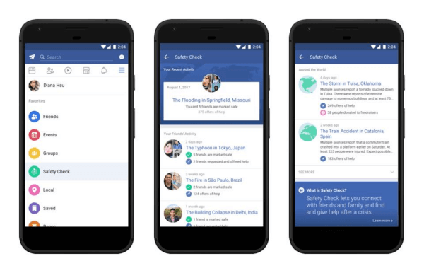 Facebook yakında kullanıcıların en son nerede etkinleştirildiğini görebilecekleri, ihtiyaç duyduğunuz bilgileri alabilecekleri ve potansiyel olarak etkilenen bölgelere yardım edebilecekleri özel bir Güvenlik Kontrolü sunacak.