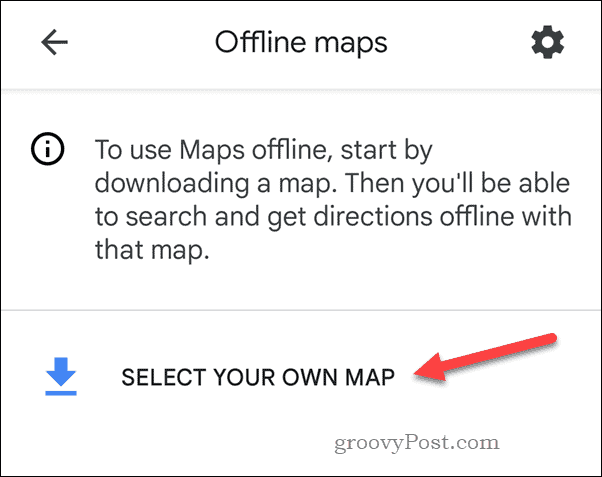 Çevrimdışı bir Google Haritalar haritası oluşturma