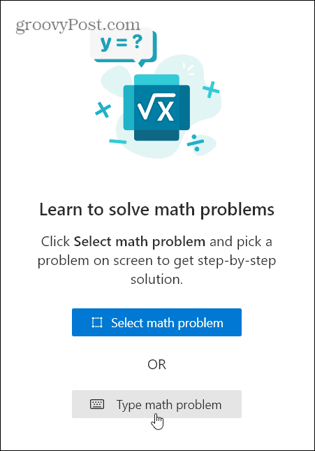 Type Math Problem Edge