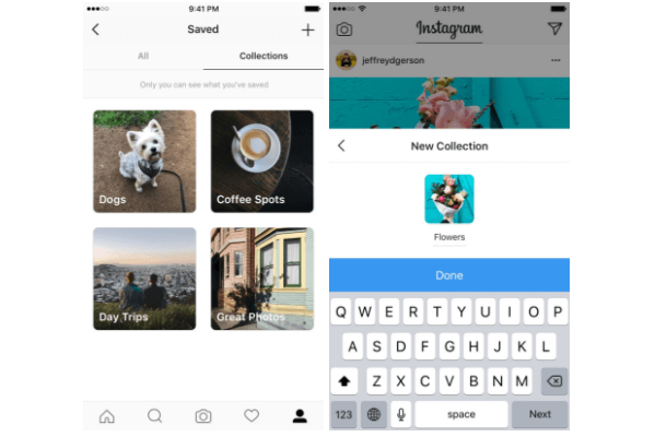 Instagram, kaydedilen gönderiler için özel koleksiyonlar yayınladı.