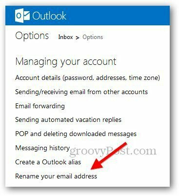 Hotmail Adresini Yeniden Adlandır 2