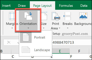Excel sayfa yönlendirme seçenekleri
