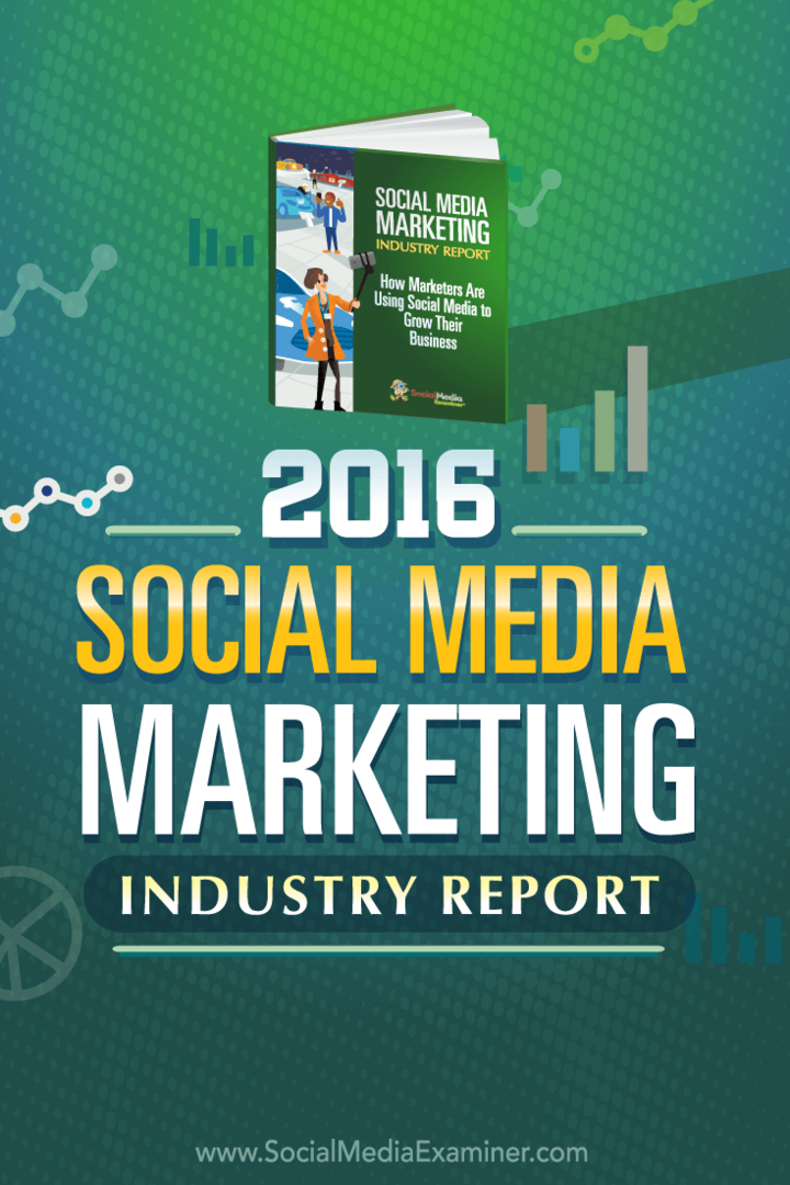 2016 Sosyal Medya Pazarlama Sektörü Raporu: Sosyal Medya Denetçisi