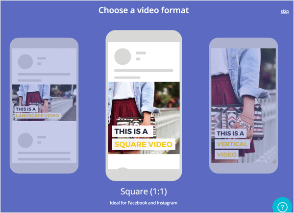Bir video formatı seçin.