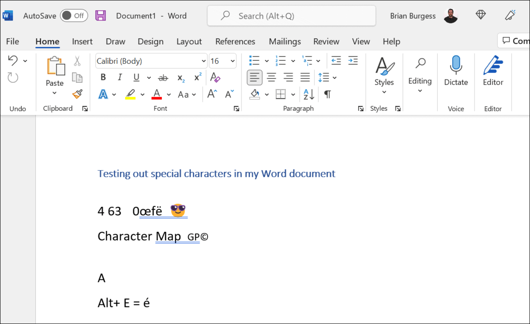 Windows 11'de özel karakterler yazın