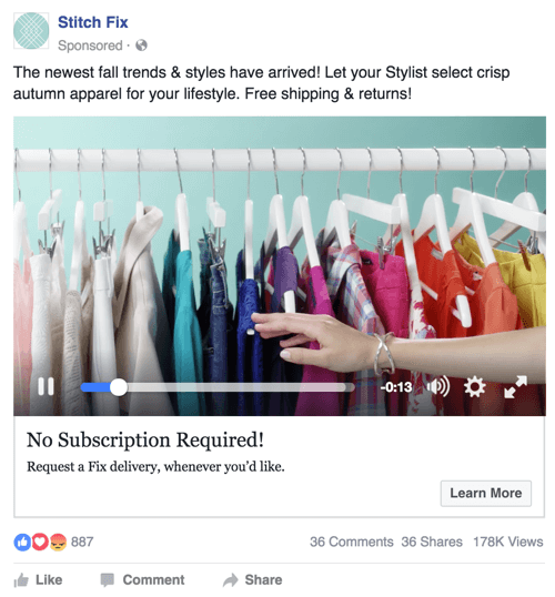 dikiş düzeltme facebook video reklamı