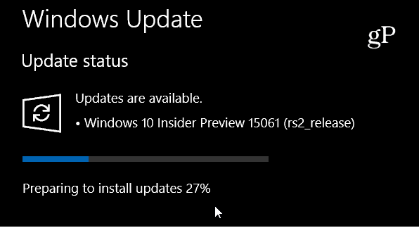 Windows 10 Insider Build 15061, Bu Hafta Üçüncü PC Önizleme Derlemesi