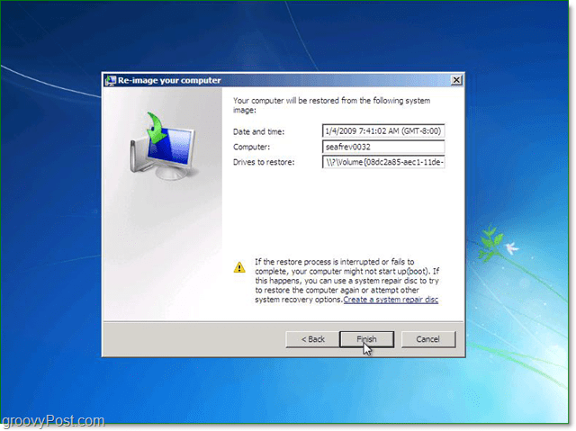 Windows 7 sistem resminizin doğru olduğunu onaylayın