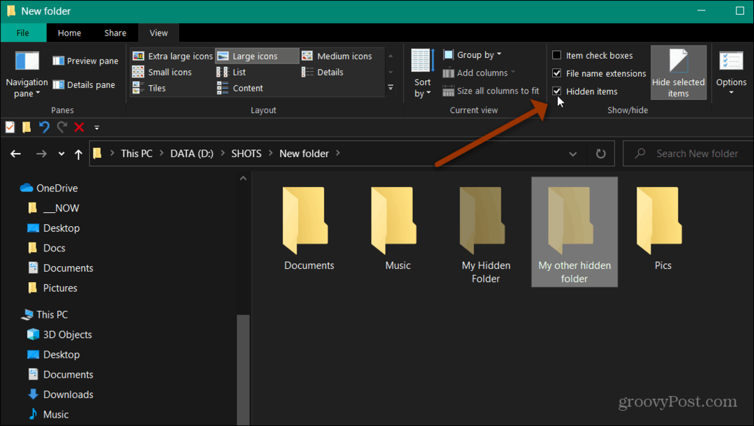Windows 10'da Dosya ve Klasörleri Gizleme