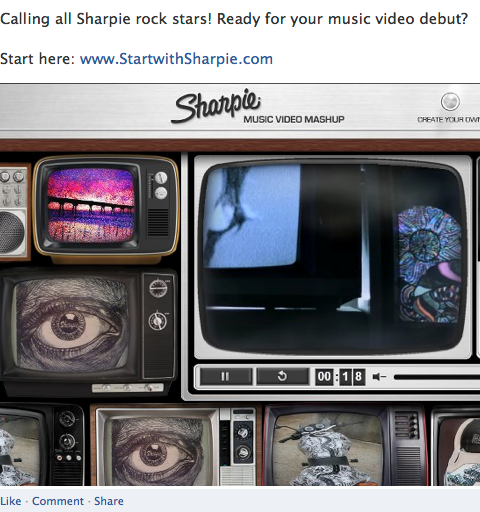 Sharpie müzik video mashup