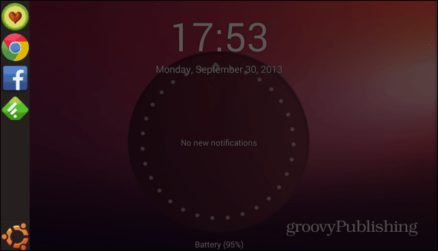 Ubuntu Kilit ekranı kenar çubuğu
