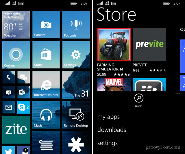 Windows Phone 8.1 Mağaza Ayarları