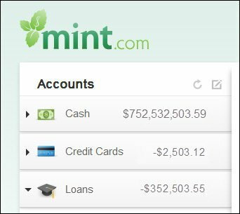 mint.com hesabınızı silin
