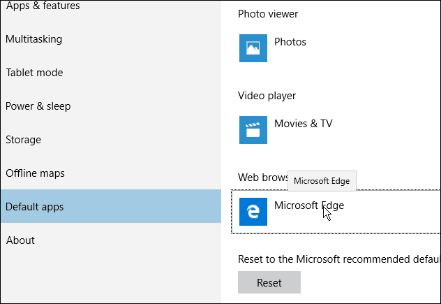 Edge Tarayıcı Varsayılan Windows 10