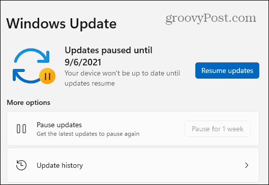 Windows 11 Güncellemeleri Duraklatıldı