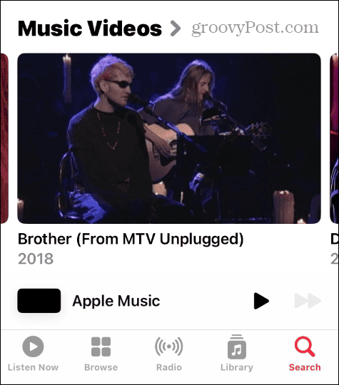 Apple Music'te Video Oynatma Listeleri