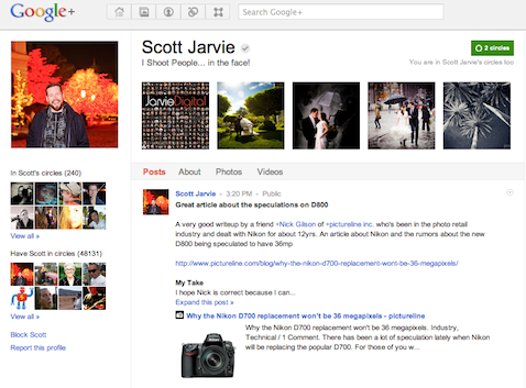 jarvie google + sayfası