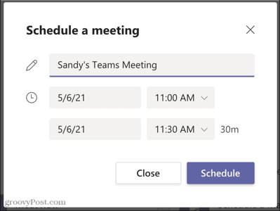 Microsoft Teams'de Daha Sonra Bir Toplantı Ayarlayın