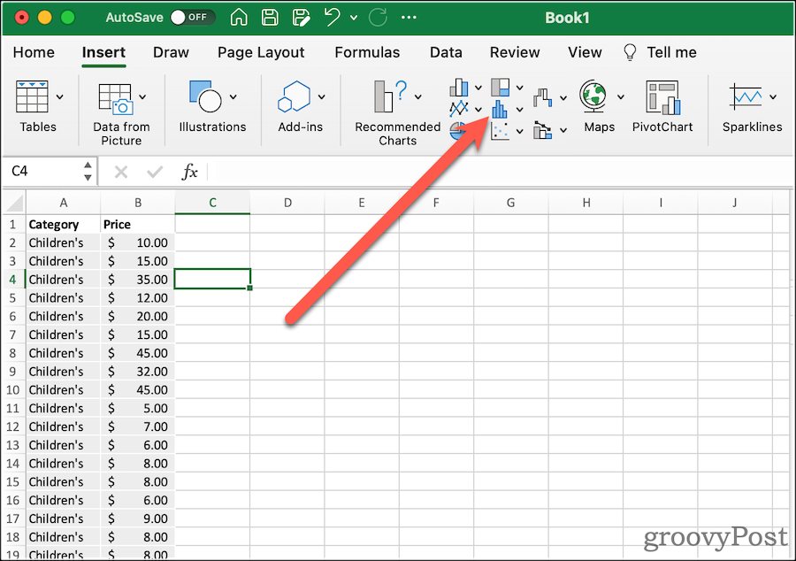 Excel'de bir kutu grafiği nasıl oluşturulur