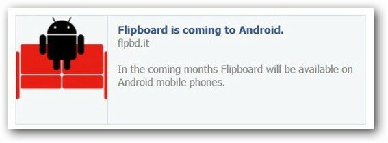 Android için Flipboard Artık Sizin Olabilir