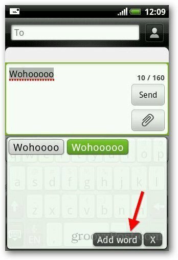 Sözlük Android 10 Ekle