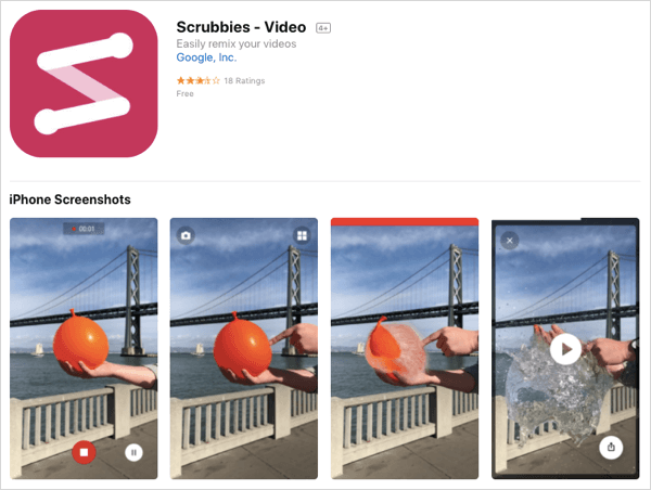 Scrubbies uygulamasıyla döngüsel videolar oluşturun.