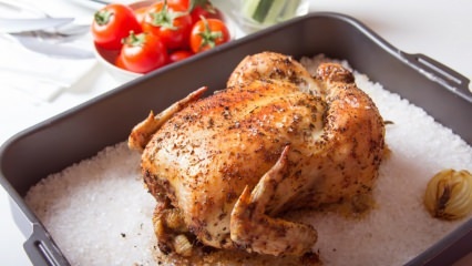 Tuzda tavuk nasıl pişirilir? 